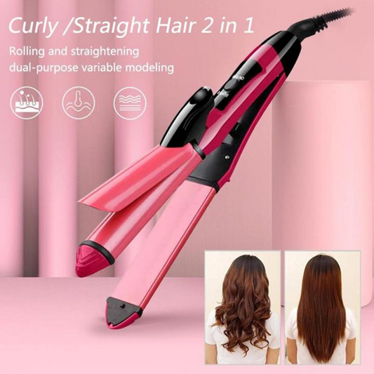 2 in 1 Hair Straightener and Curler