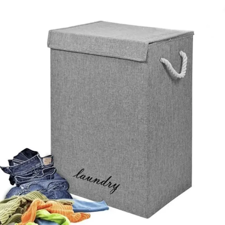 New style Fabric laundry basket Hamper with lid