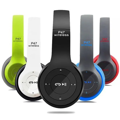 Wireless Headphones Bluetooth Stereo Head phones Foldable Headset with Mic
